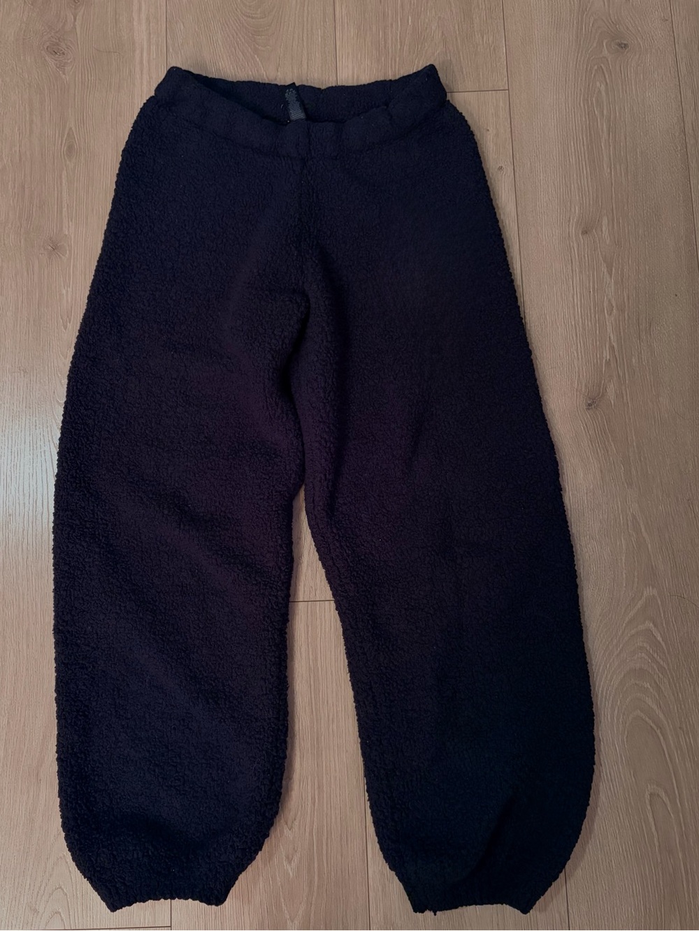 SKIMS Black Sherpa Jogger Pants